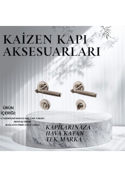 Kapı Kolu Domino Çember Rozetli Wc-Banyo