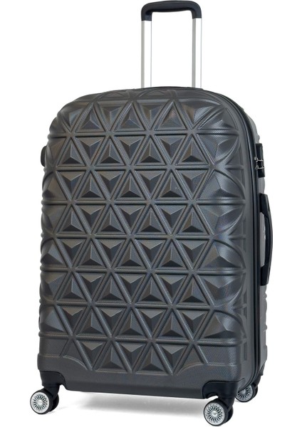 Abs Piramit Canyon Serisi Valiz, Antrasit - Büyük Boy