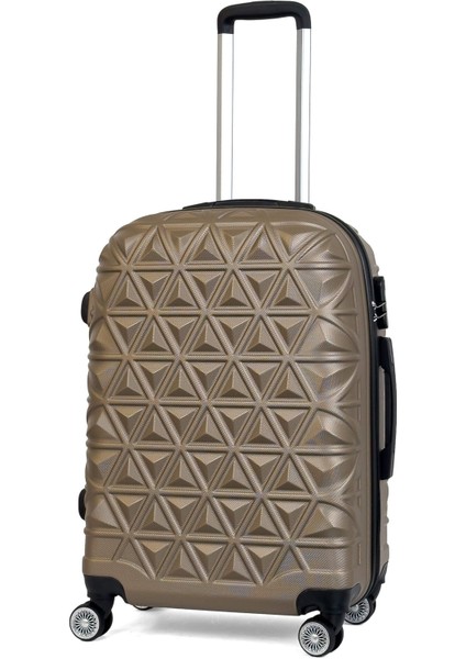 Abs Piramit Canyon Serisi Valiz, Gold - Orta Boy