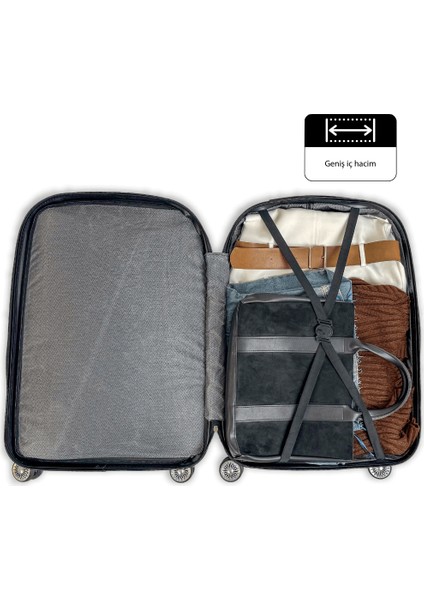 Abs Piramit Canyon Serisi Valiz, Gold - Orta Boy modelleri