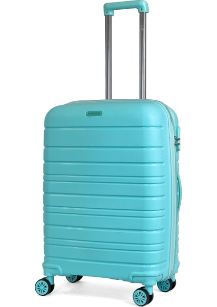 Karbon Pp Horizon Serisi Kırılmaz Valiz, Bebe Mavisi - Orta Boy