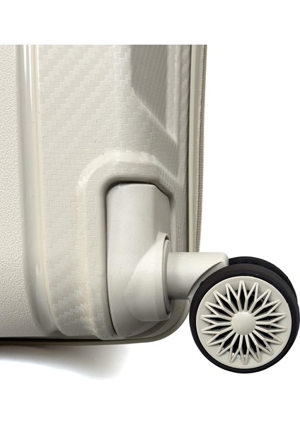 Karbon Pp Horizon Serisi Kırılmaz Valiz, Bej - Büyük Boy modelleri