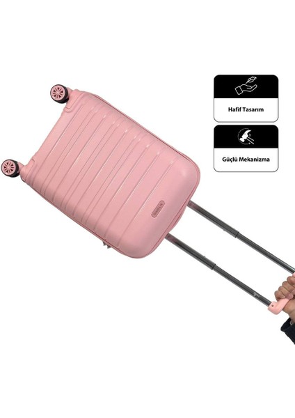 Karbon Pp Horizon Serisi Kırılmaz Valiz, Fıstık Yeşili - Büyük Boy fırsatları