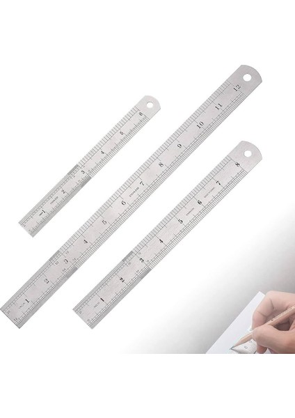 Paslanmaz Çelik Cetvel 300 mm modelleri