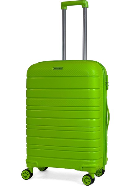 Karbon Pp Horizon Serisi Kırılmaz Valiz, Fıstık Yeşili - Orta Boy