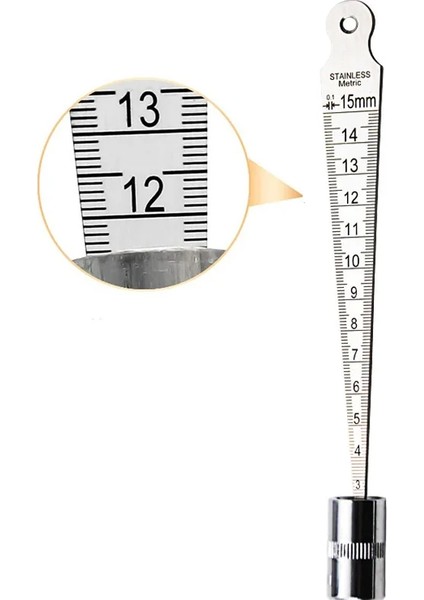 Delik Ölçme Cetveli Üçgen 1-15 mm