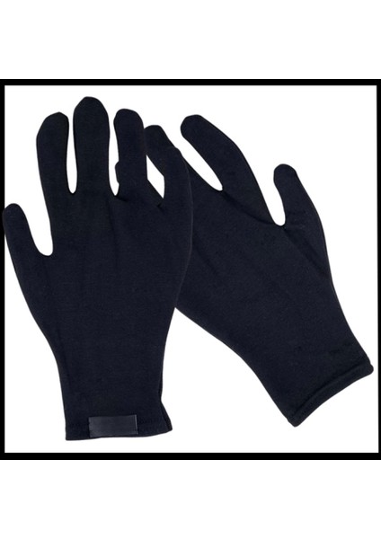 Uyguna-Yakala Siyah - Unisex Kışlık Termal Eldiven -LD.064