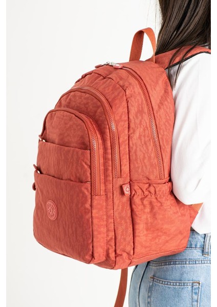 Kadın Sırt Çantası Çok Cepli 40*30 cm Hafif Klinkır Kumaş Okul Çantası Spor Seyahat Çantası Su Itici