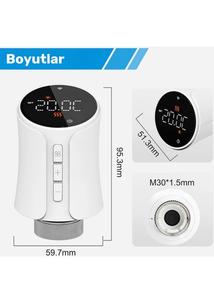 Zigbee Akıllı Termostatik Vana ( Tuya Smart Life Uyumlu ) indirimleri