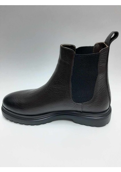 Deri Hafif Taban Bağcıksız Chelsea Model Kahverengi Erkek Bot C-897002LP modelleri