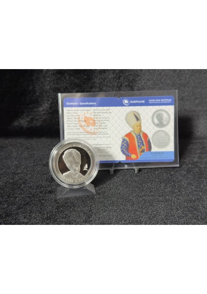 Iı. Osman Gümüş Hatıra Para Osmanlı Padişahları Serisi No. 16