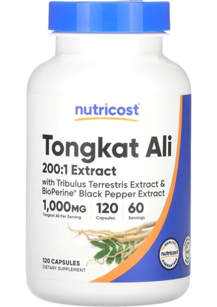 Nutricost, Tongat Ali, 120 Capsul.tr Tek Yetkili Satıcısından