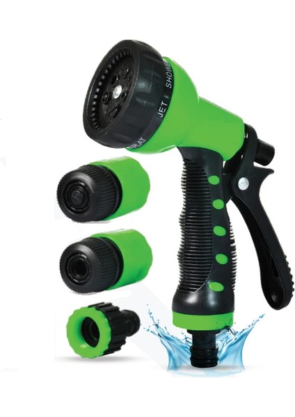 Meteor VDF25 Kırılmaz Örgülü Tekerlek Makaralı Bahçe Su Hortumu 25 mt 6 Parça