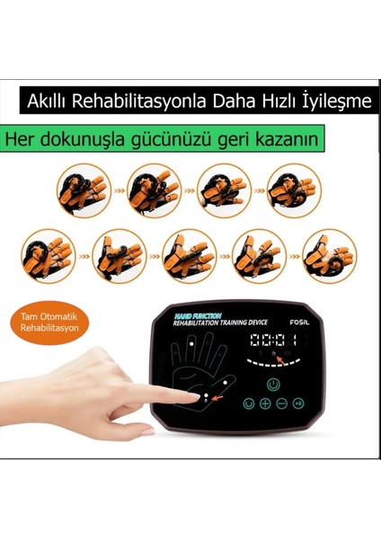 Fizyoterapi Için Tam Otomatik El Rehabilitasyon Cihazı (Sağ El L Beden) fiyatları
