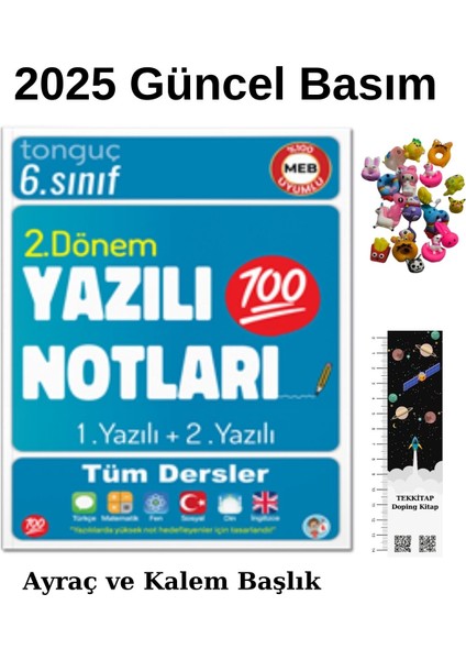 6. Sınıf Yazılı Notları 2. Dönem 1 ve 2. Yazılı 2025 - Uzay Araç - Kalem Başlığı