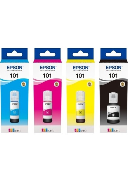 Epson 101-103/ Epson Ecotank L4160 Muadil Mürekkep 1 Set 4 Renk