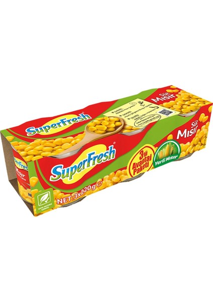 Mısır (3 x 220 G) X6 Adet