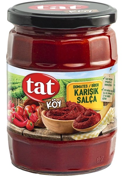 Köy Antep Tipi Domates Biber Salçası (550 G) X6 Adet