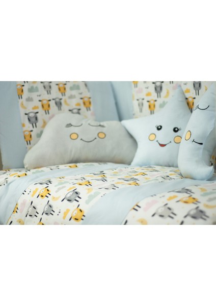Bebek Uyku Seti Nevresim Takımı 70x130 Zuzu Mavi modelleri