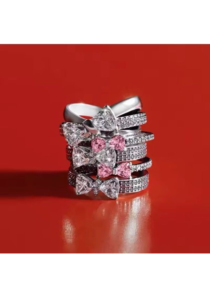 Gümüş Işıltılı Fiyonk Çift Sıralı Yüzük fırsatları
