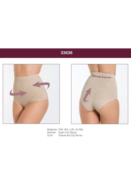 Iç Giyim Miss Fit Silikonlu Kaymaz Yüksek Bel Slip Korse modelleri