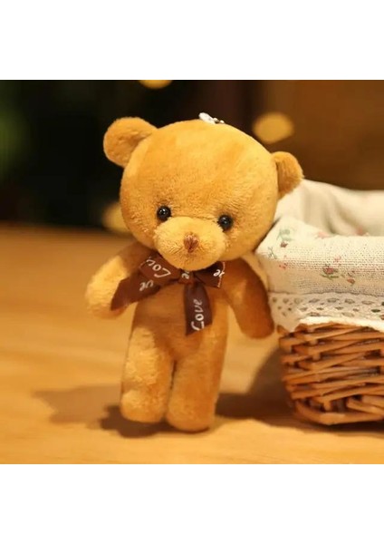 Peluş Oyuncak Minik Ayıcık Anahtarlık ve Çanta Aksesuarı 1 Adet