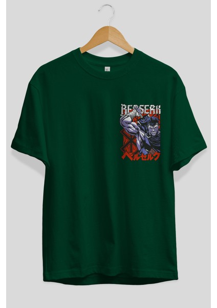Guts Berserk Ön Sol Baskılı Oversize T-Shirt Erkek Kadın Unisex Pamuk Bisiklet Yaka Tişort fiyatları
