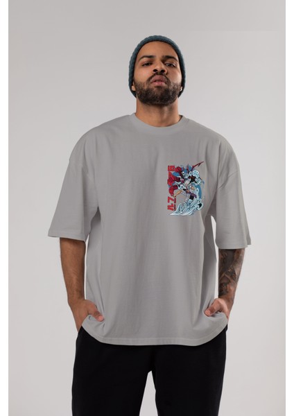 Monkey D. Luffy Gear5 2 Ön Sol Baskılı Oversize T-Shirt Erkek Kadın Unisex Pamuk Bisiklet Yaka Tişort indirimleri