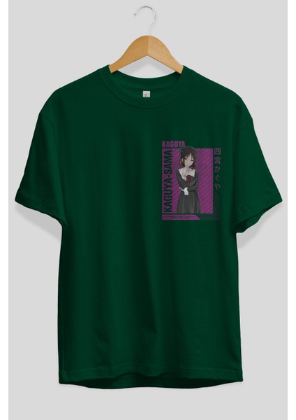 Kaguya Shinomiya 4 1 Ön Sol Baskılı Oversize T-Shirt Erkek Kadın Unisex Pamuk Bisiklet Yaka Tişort fiyatları