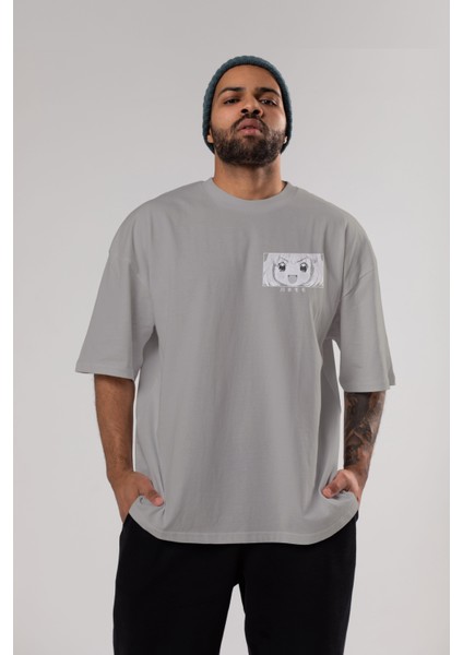 Momo Kawamoto 1 Ön Sol Baskılı Oversize T-Shirt Erkek Kadın Unisex Pamuk Bisiklet Yaka Tişort indirimleri