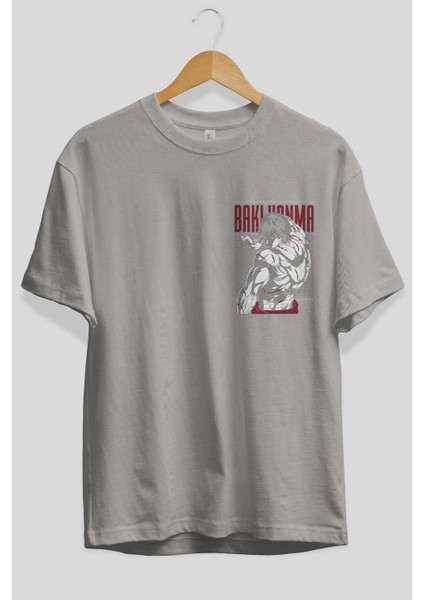 Bakı Hanma Ön Sol Baskılı Oversize T-Shirt Erkek Kadın Unisex Pamuk Bisiklet Yaka Tişort fiyatları