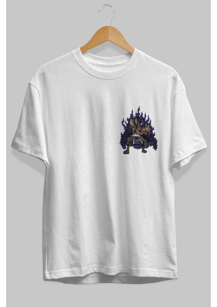 Kaido Ön Sol Baskılı Oversize T-Shirt Erkek Kadın Unisex Pamuk Bisiklet Yaka Tişort fiyatları