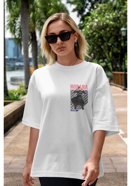 Nobara Kugisaki 4 Ön Sol Baskılı Oversize T-Shirt Erkek Kadın Unisex Pamuk Bisiklet Yaka Tişort indirimleri