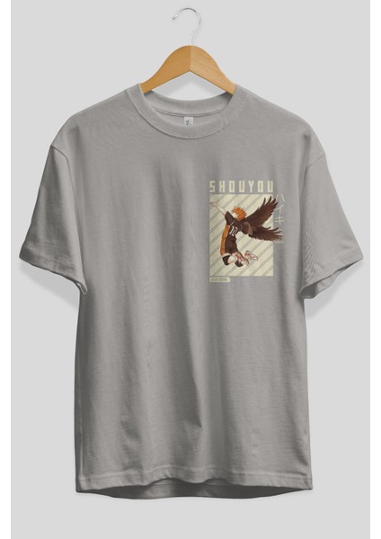 Shouyou Hinata 3 Ön Sol Baskılı Oversize T-Shirt Erkek Kadın Unisex Pamuk Bisiklet Yaka Tişort fiyatları