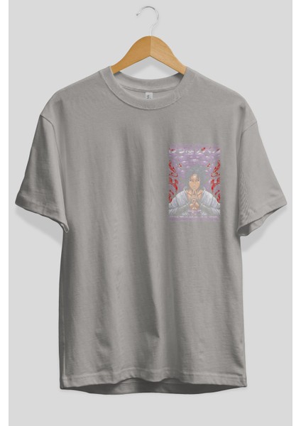 Naruto Sasuke Uchıha Ön Sol Baskılı Oversize T-Shirt Erkek Kadın Unisex Pamuk Bisiklet Yaka Tişort fiyatları