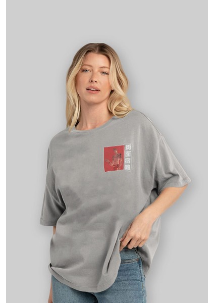 Sukuna Ryoumen 3 Ön Sol Baskılı Oversize T-Shirt Erkek Kadın Unisex Pamuk Bisiklet Yaka Tişort fırsatları