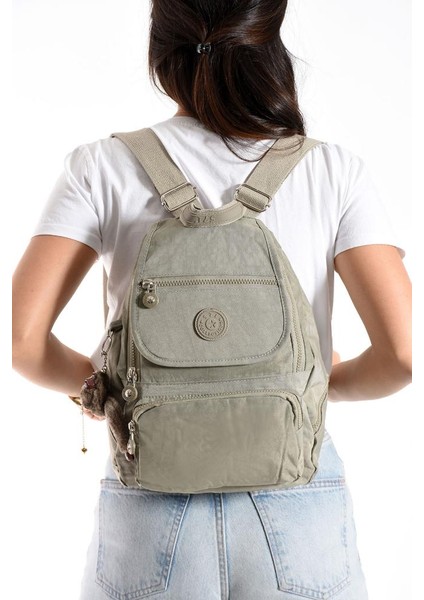 Kadın Sırt Çantası Kapaklı Model 30*25 cm Hafif Klinkır Kumaş Spor Çantası Günlük Bayan Çantası modelleri