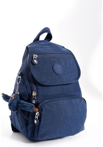 Kadın Sırt Çantası Kapaklı Model 30*25 cm Hafif Klinkır Kumaş Spor Çantası Günlük Bayan Çantası