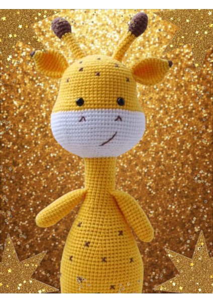Amigurumi Sevimli Yavru Zürafa 38-39 cm