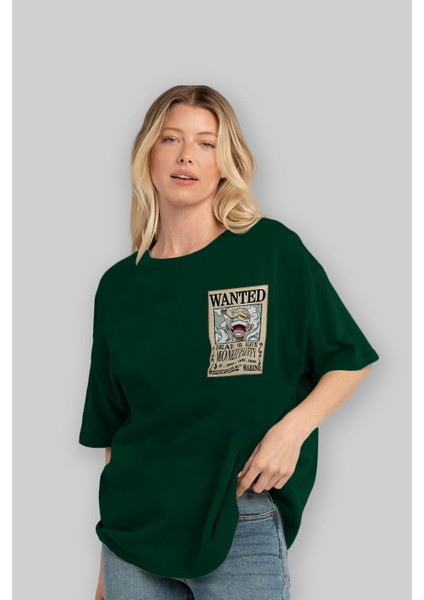 Cartel Luffy Gear 5 Ön Sol Baskılı Oversize T-Shirt Erkek Kadın Unisex Pamuk Bisiklet Yaka Tişort fırsatları