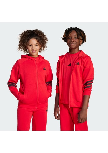 Future Icons 3-Stripes Full-Zip Hd Çocuk Sweatshirt