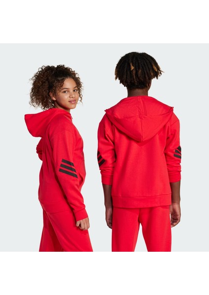 Future Icons 3-Stripes Full-Zip Hd Çocuk Sweatshirt