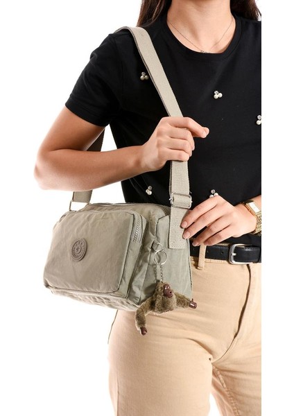 Kadın Postacı Çanta Hafif Klinkır Kumaş 25*18 cm Çapraz Askılı Omuz Çantası Günlük Çanta
