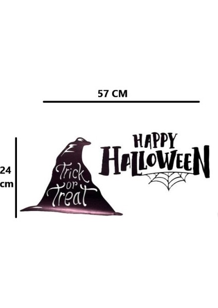 Happy Halloween Temalı Duvar Stickerı