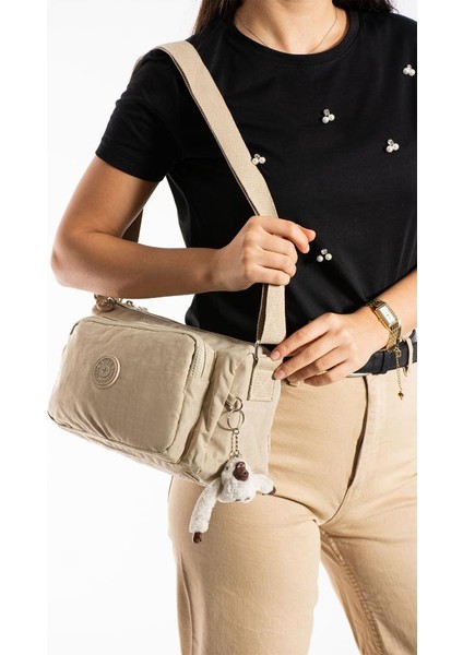 Kadın Postacı Çanta Hafif Klinkır Kumaş 25*18 cm Çapraz Askılı Omuz Çantası Günlük Çanta