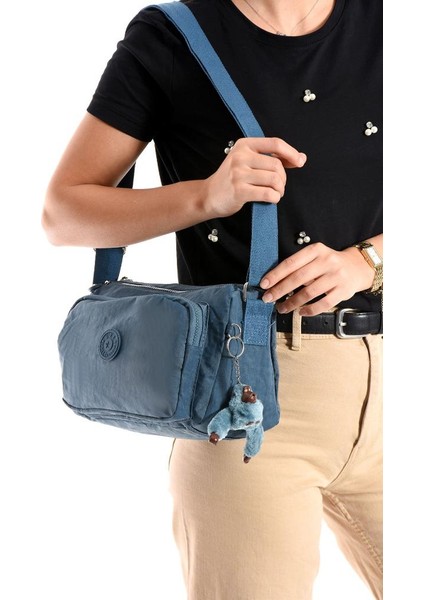 Kadın Postacı Çanta Hafif Klinkır Kumaş 25*18 cm Çapraz Askılı Omuz Çantası Günlük Çanta