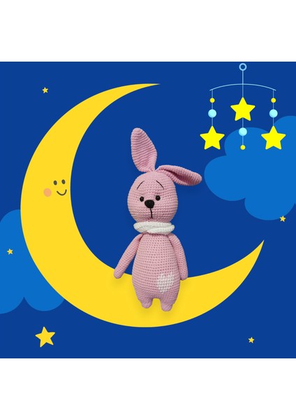 Amigurumi Sevimli Şapşik Tavşan 34-36 cm fiyatları