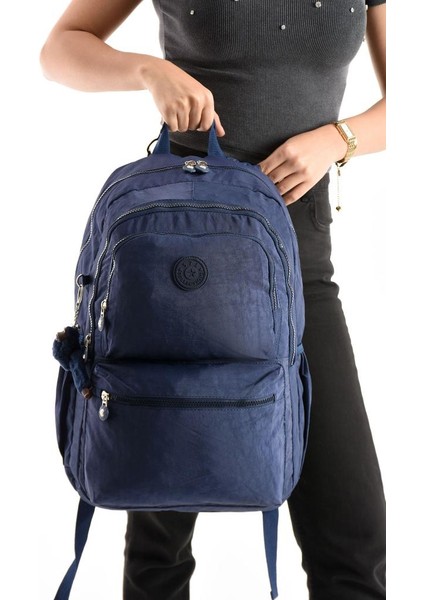 Unisex Kadın Sırt Çantası Gümlük Kullanıma Uygun Büyük Boy Seyahat Çantası 43*30 cm Okul Çantası