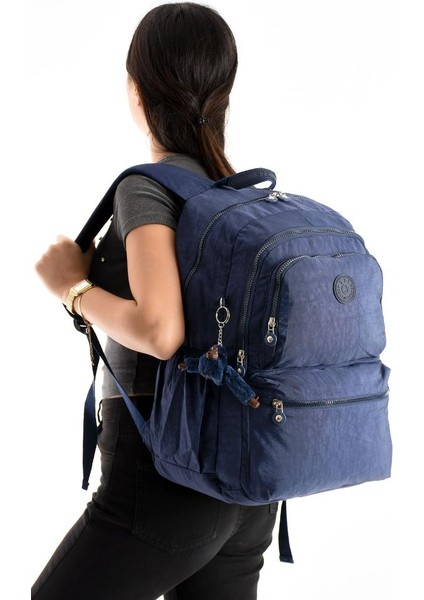 Unisex Kadın Sırt Çantası Gümlük Kullanıma Uygun Büyük Boy Seyahat Çantası 43*30 cm Okul Çantası fiyatları