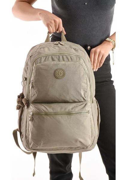 Unisex Kadın Sırt Çantası Gümlük Kullanıma Uygun Büyük Boy Seyahat Çantası 43*30 cm Okul Çantası